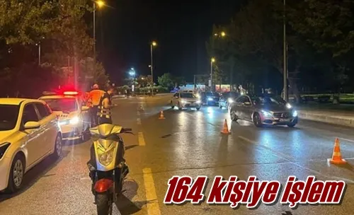 164 kişiye işlem