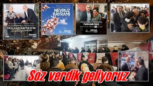 Söz verdik geliyoruz