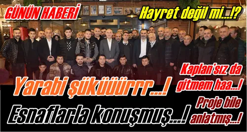 Yarabi şüküüürrr…!