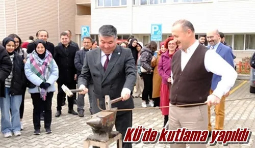 KÜ’de kutlama yapıldı