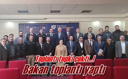 Bakan toplantı yaptı