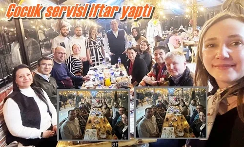 Çocuk servisi iftar yaptı