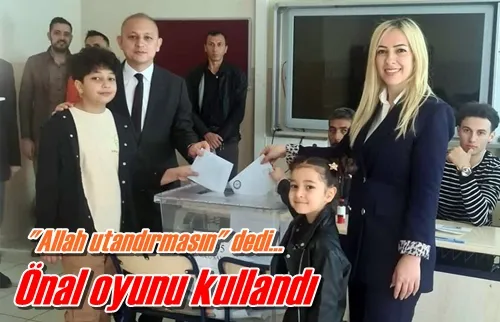 Önal oyunu kullandı