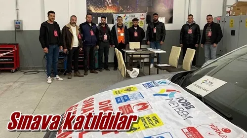 Sınava katıldılar