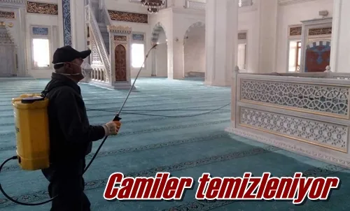 Camiler temizleniyor