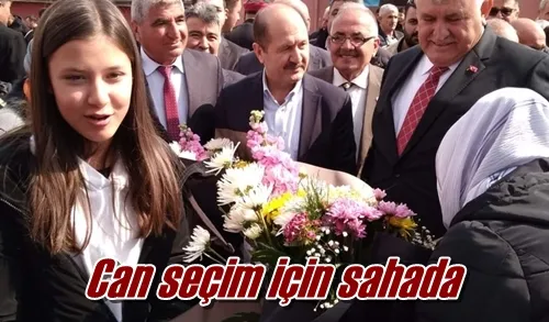 Can seçim için sahada