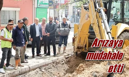 Arızaya müdahale etti