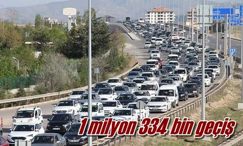 1 milyon 334 bin geçiş