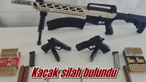 Kaçak silah bulundu