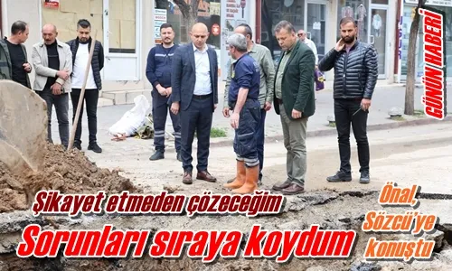 Sorunları sıraya koydum