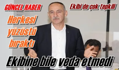 Ekibi de çok tepkili