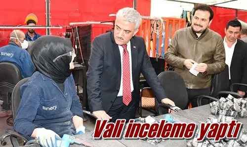 Vali inceleme yaptı