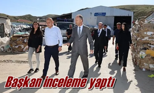 Başkan inceleme yaptı