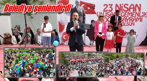 Belediye şenlendirdi