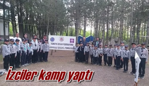 İzciler kamp yaptı