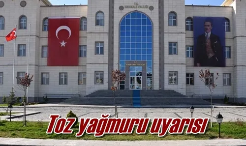 Toz yağmuru uyarısı