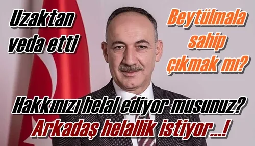 Sonunda mesaj yayınladı