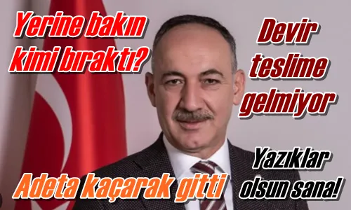 Adeta kaçarak gitti
