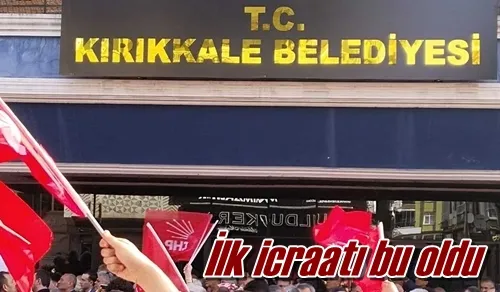 İlk icraatı bu oldu