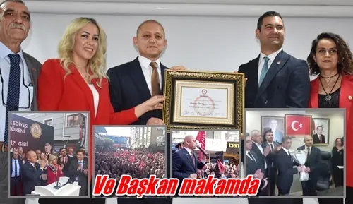 Ve Başkan makamda