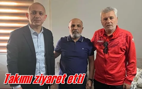 Takımı ziyaret etti