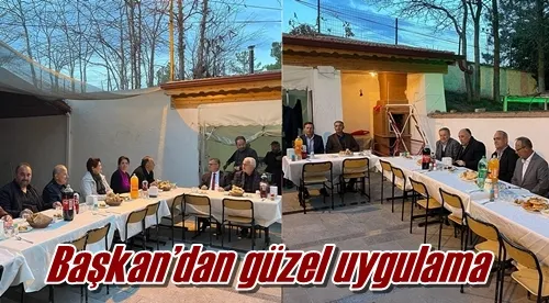 Başkan’dan güzel uygulama
