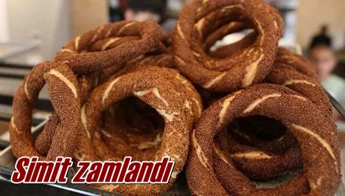 Simit zamlandı