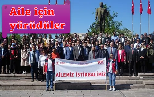 Aile için yürüdüler