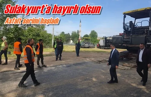 Asfalt serimi başladı