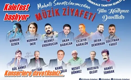 Kalefest başlıyor