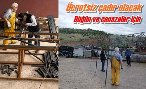 Ücretsiz çadır olacak
