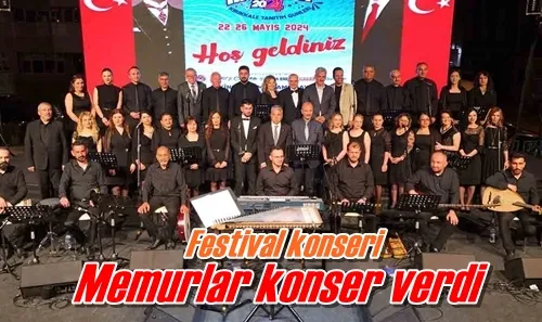 Memurlar konser verdi
