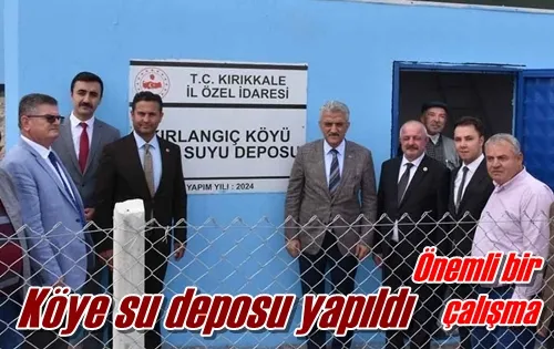 Köye su deposu yapıldı