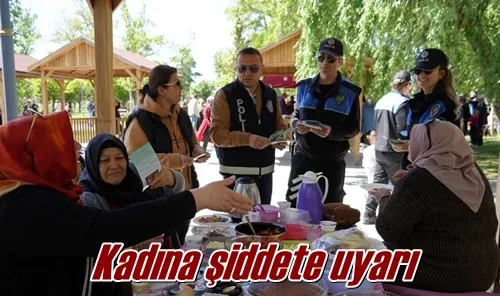 Kadına şiddete uyarı