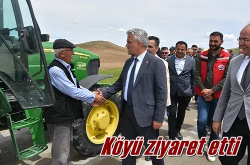 Köyü ziyaret etti