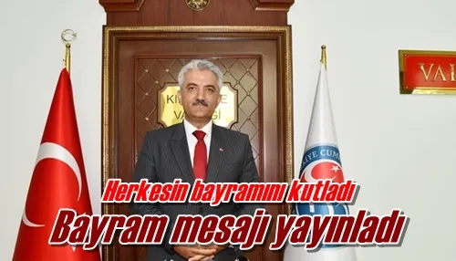 Bayram mesajı yayınladı