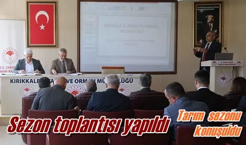 Sezon toplantısı yapıldı