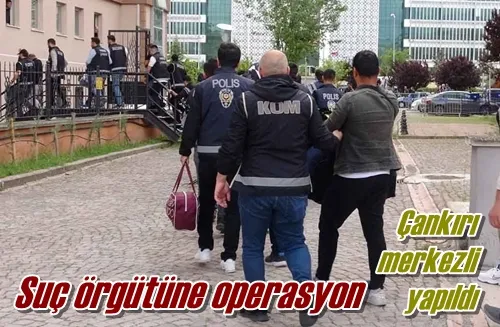 Suç örgütüne operasyon