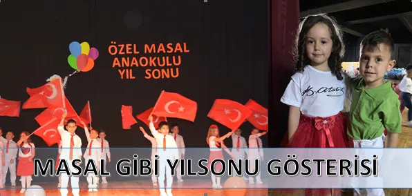 Masal Anaokulu muhteşem mezuniyet töreni düzenledi.