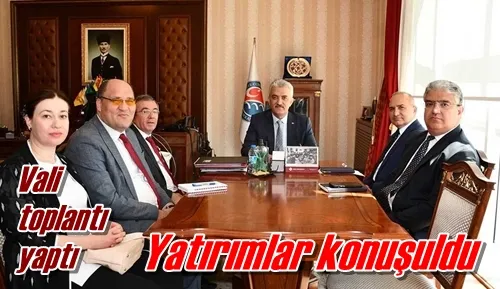 Yatırımlar konuşuldu