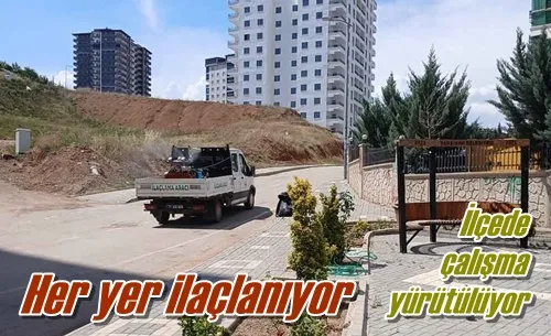 Her yer ilaçlanıyor
