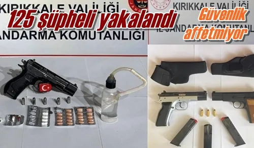 125 şüpheli yakalandı