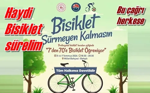 Bisiklet sürelim