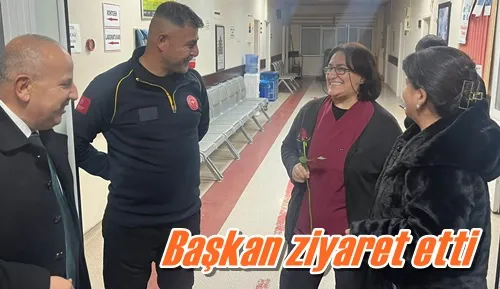 Başkan ziyaret etti