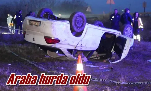 Araba hurda oldu