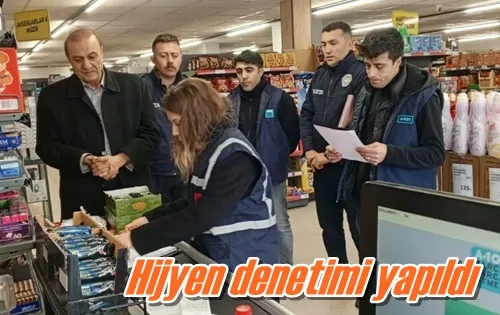 Hijyen denetimi yapıldı