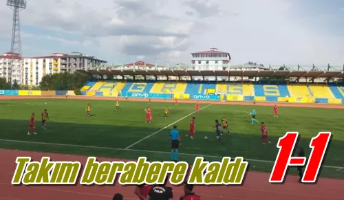 Takım berabere kaldı