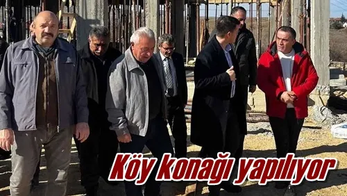 Köy konağı yapılıyor