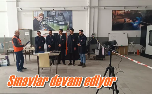 Sınavlar devam ediyor