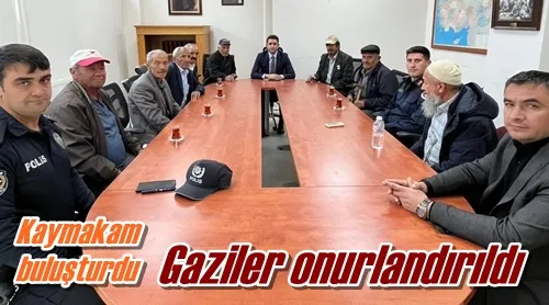 Gaziler onurlandırıldı